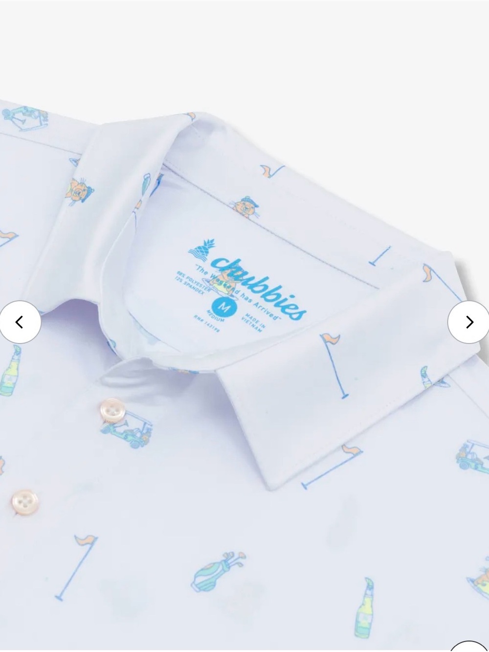 chubbies Sweet Tea Performance Polo